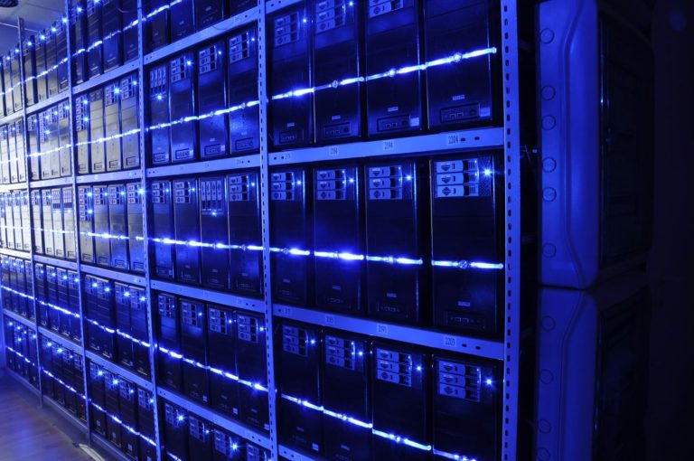 Open-Source AI Models Gain Ground in Enterprise Use Rows of servers in a data centre